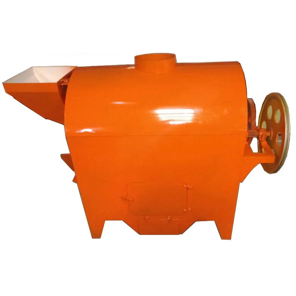 Gas charcoal Heating Rotatory Drum Grain Soybean Almond Chestnut Peanut Roaster HJ-29 nuts Roasting Machine