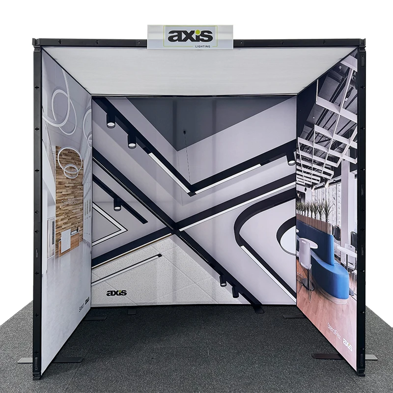 1.5x2.5m Customized Modular Aluminum Frame Trade Show Booth Easy Set up Exhibition Stand Display New Design