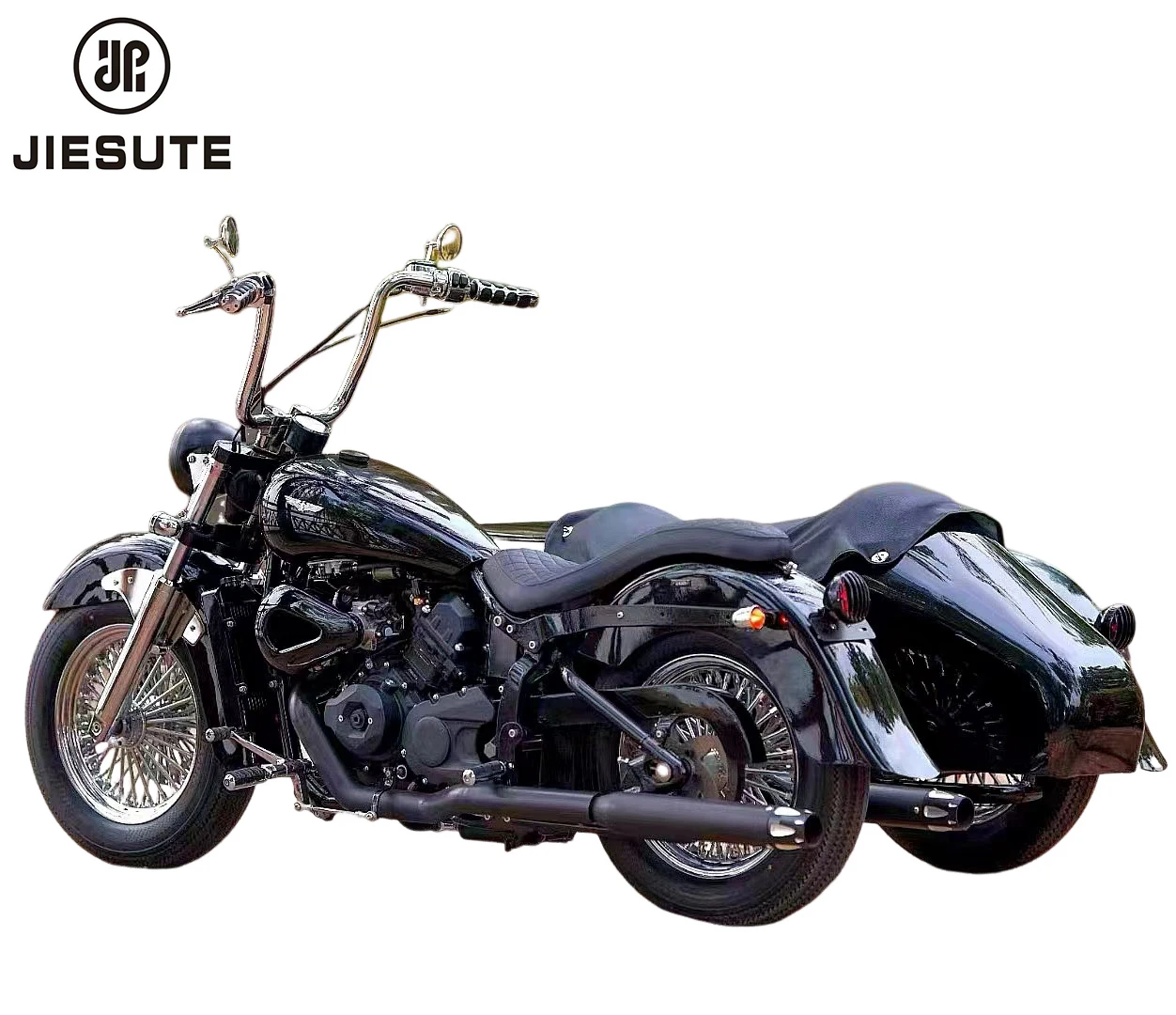 Новый мотоцикл CHONGQING JIESUTE 2023 800 куб. См Двухместный трехколесный велосипед Лидер продаж боковое автомобильное водяное охлаждение мощный использованный