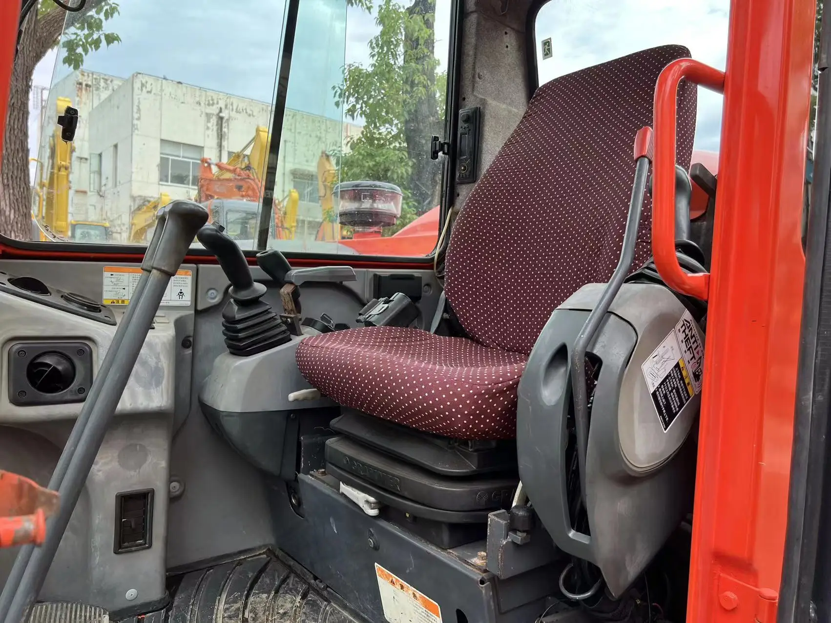Японский оригинальный экскаватор KUBOTA б/у небольшой 8-тонный KX185-3 Подержанный KX185 машина с кондиционером кабина kx 185