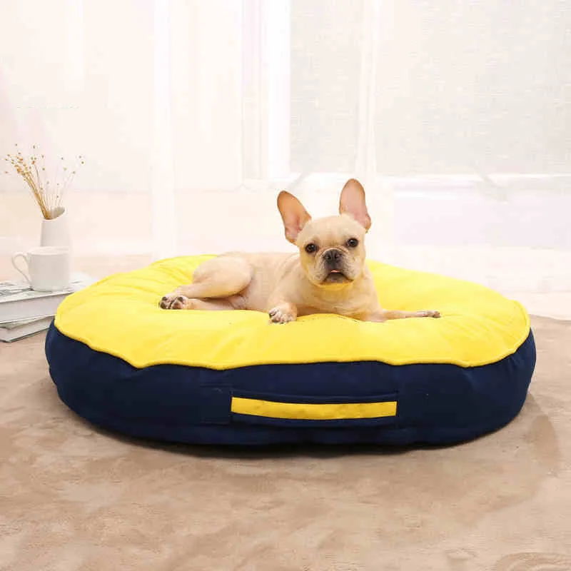 Warm Fleece Dog Bed Round Pet Lounger Cushion,Small Medium Large Dogs Cat Winter Dog Kennel Puppy Mat Pet Bed