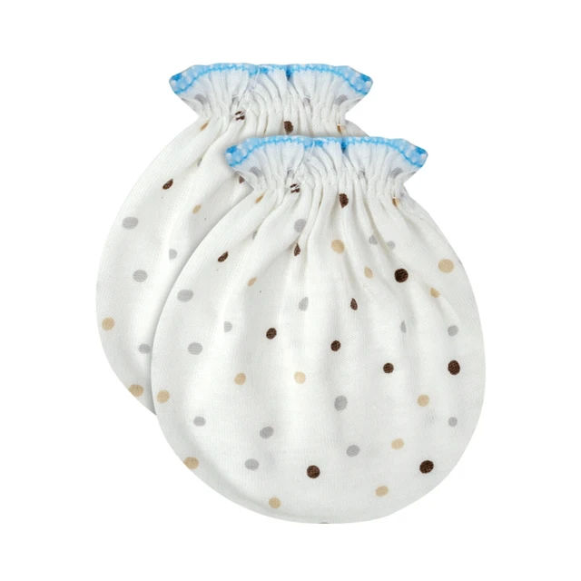 Хлопковые перчатки для детей 0-6 месяцев