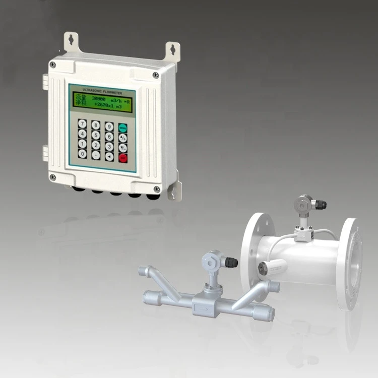Multiple types customizable LCD display portable Water Argon Ultrasonic Flowmeter Oct Pulse Output Diesel Flowmeter