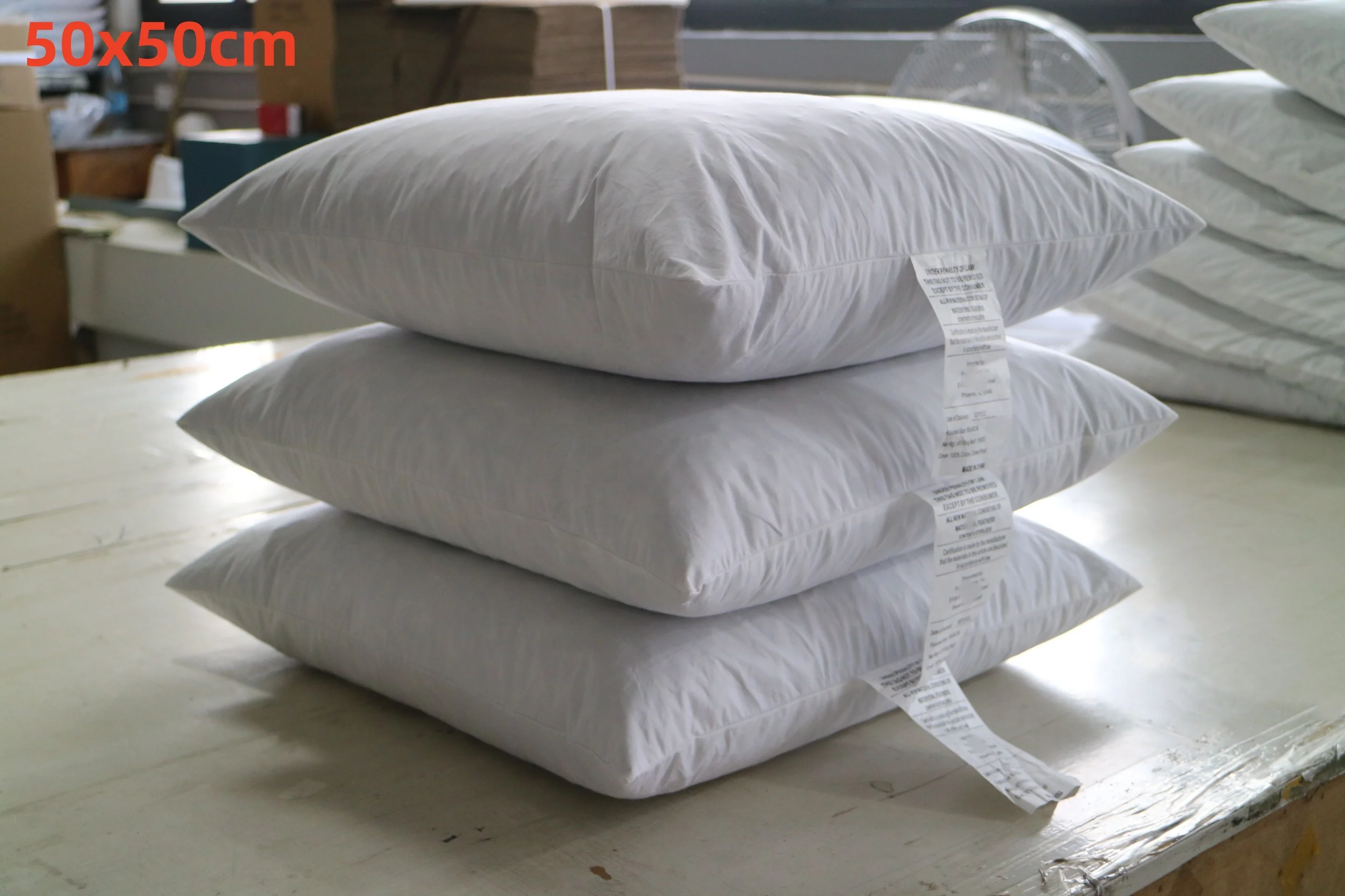 Luxury Custom Size Synthetic Down Bed Pillow Insert Hotel Throw Sofa Cushion Couch with Cartoon Cover