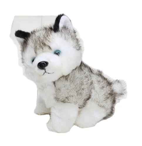 Cute Husky Stuffed Animals Plush Dog Toy Free Shape-Shifting Baby Soft Husky Plush