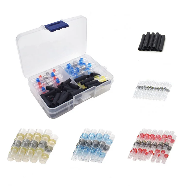 Waterproof Insulated solder seal Heat Shrink Butt Connectors Heat Resistant soldering Electrical Wire SpliceTerminals