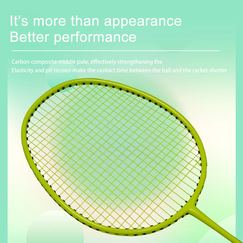 outdoor sports  badminton racket Durable Light Weight Carbon Badminton Racket