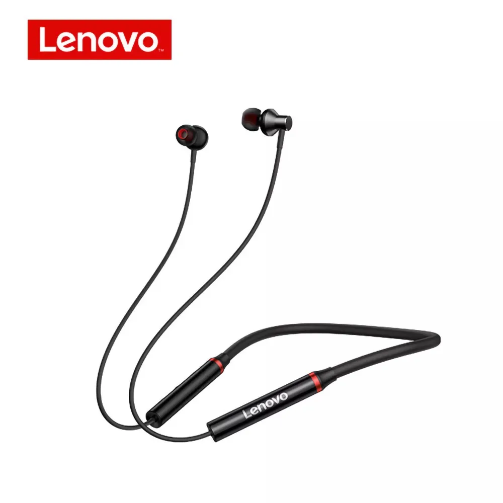 Promotional Lenovo HE05X original neckband headphones magnetic BT5.0 sports HIFI sound wireless earphone