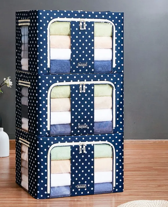 66 л складные контейнеры для хранения, сумка для хранения, органайзер для одежды, складные штабелируемые коробки