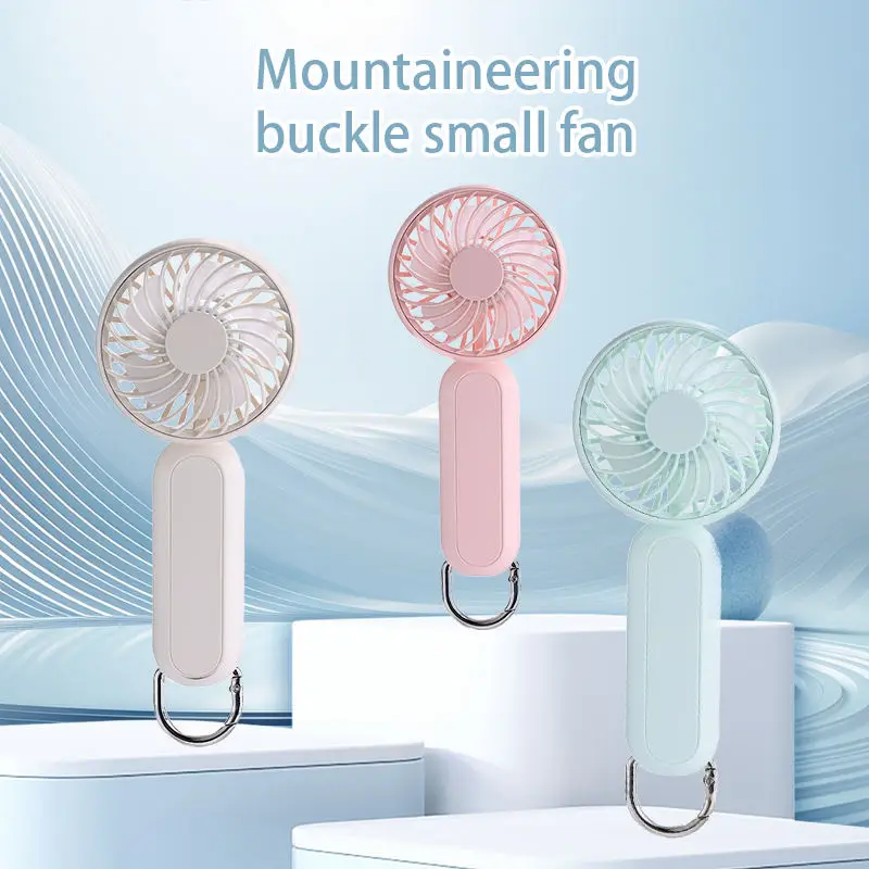 3 Speed Quiet Small Handheld Portable Electric Fan Stand Desk USB Rechargeable Sports Pocket Mini Fan
