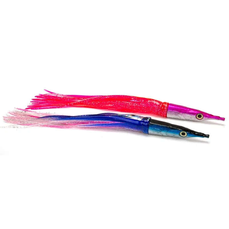 11inch Fish Like With Double Soft Plastic Octopus Skirt And 3d Life Like Eyes Saltwater Tuna Fishing Lure