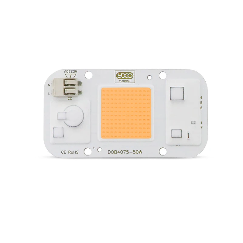 50W 30w 20w  Driverless DOB LED Chip AC 220V LED Grow Light Phyto Lamp For Growth Flower Seedling Grow Tent Plant Light