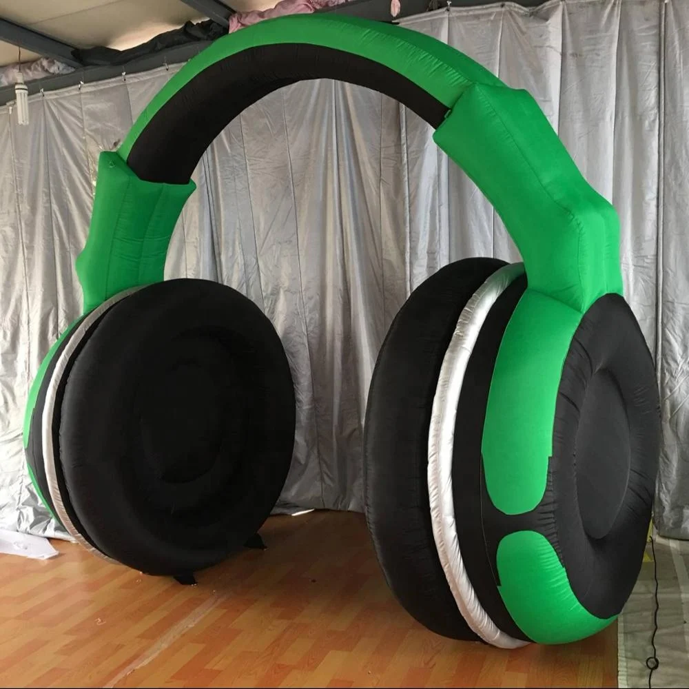 2023 Hot sale giant inflatable headphones, inflatable headset for advertising