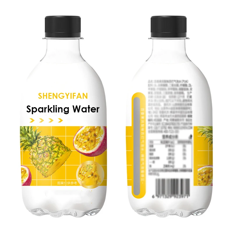 Wholesale Custom personal label 280ml mini bottle sugar free soft drinks fruit flavour sparkling water