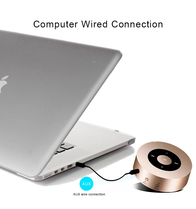 China manufacturer wireless music speaker USB charge port  5V charging voltage