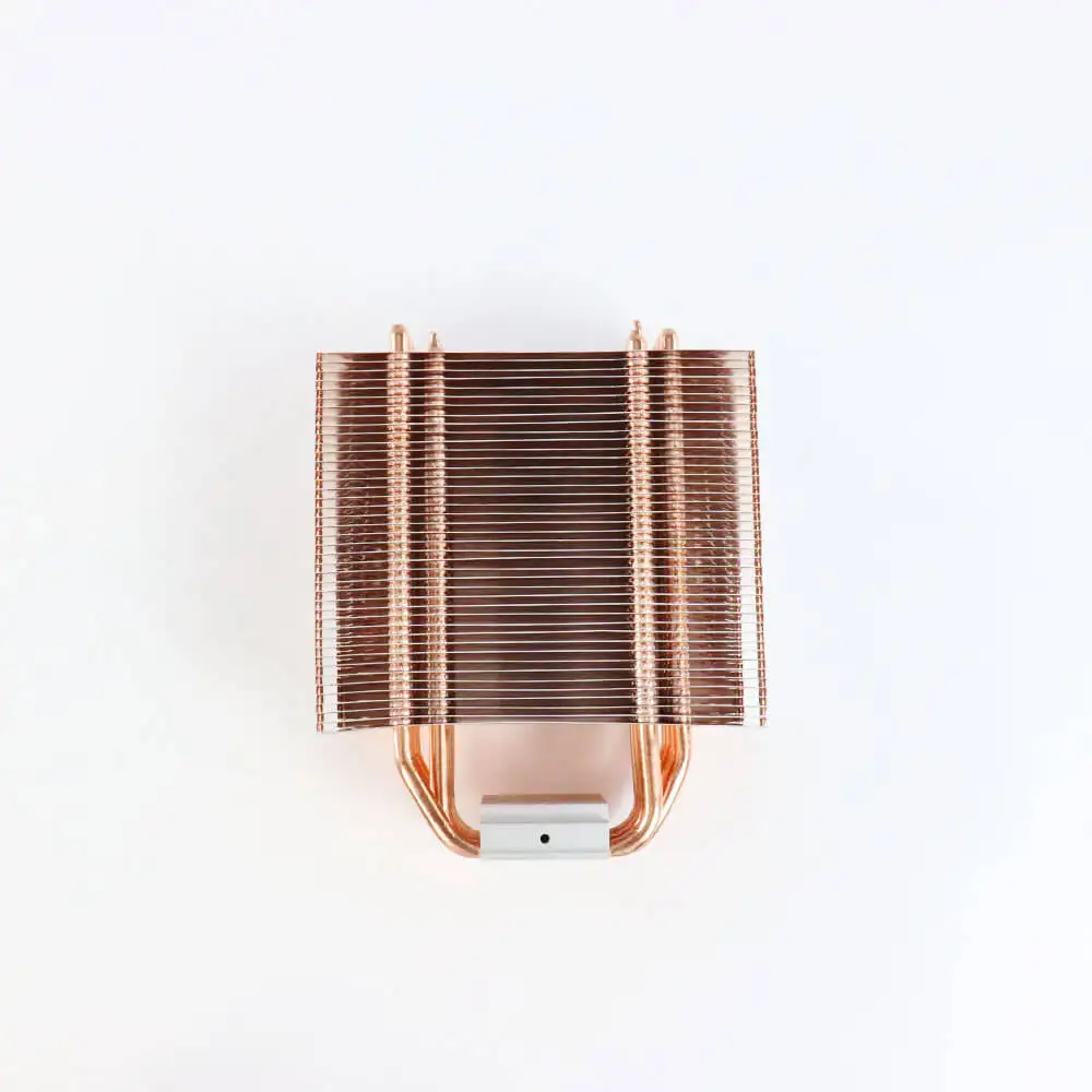Zipper Aluminum And Copper Material Fin Sheet Heat Sink