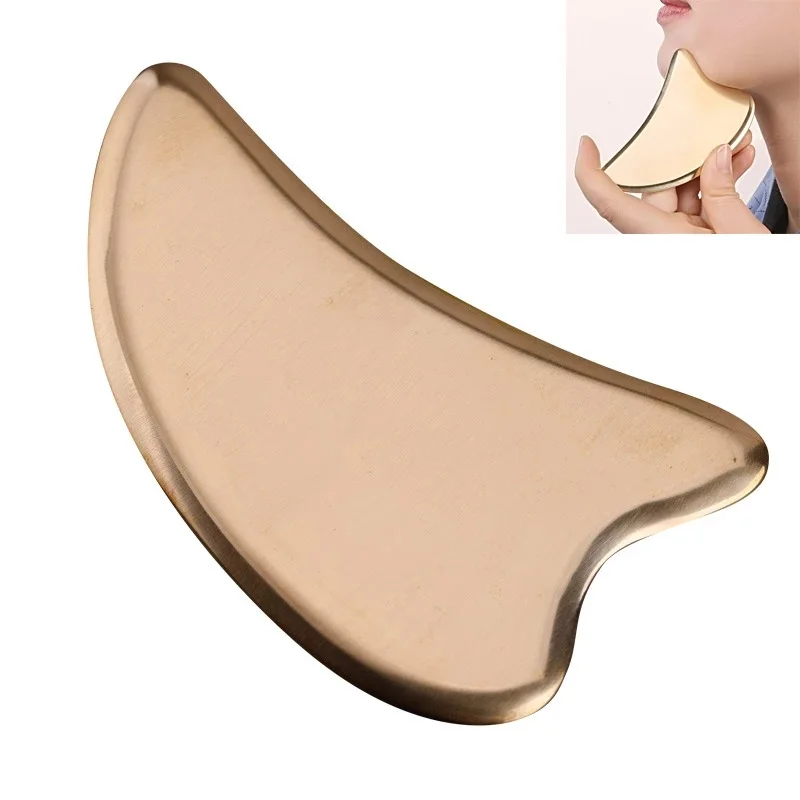 Guasha Board For Acupuncture  Massager Scraping Tools Beauty SPA Scraper Pure Copper Brass Gua Sha Board Body Massage Tool