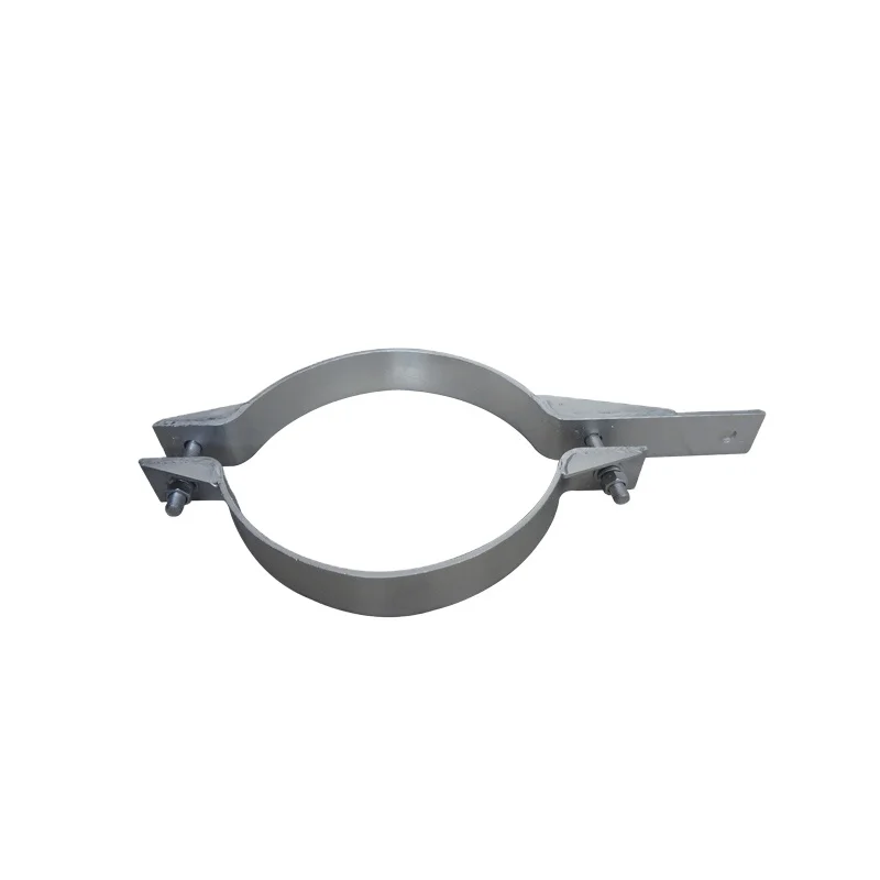 Hot dip galvanized Pole Mounting clamp  pole embrace hoop pole clamp