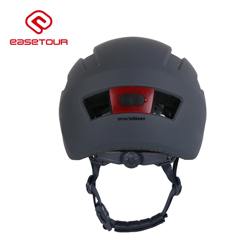 EASETOUR Hot Selling LED Light Adult Bicycle Helmet cascos bicicleta de ruta Black with Visor