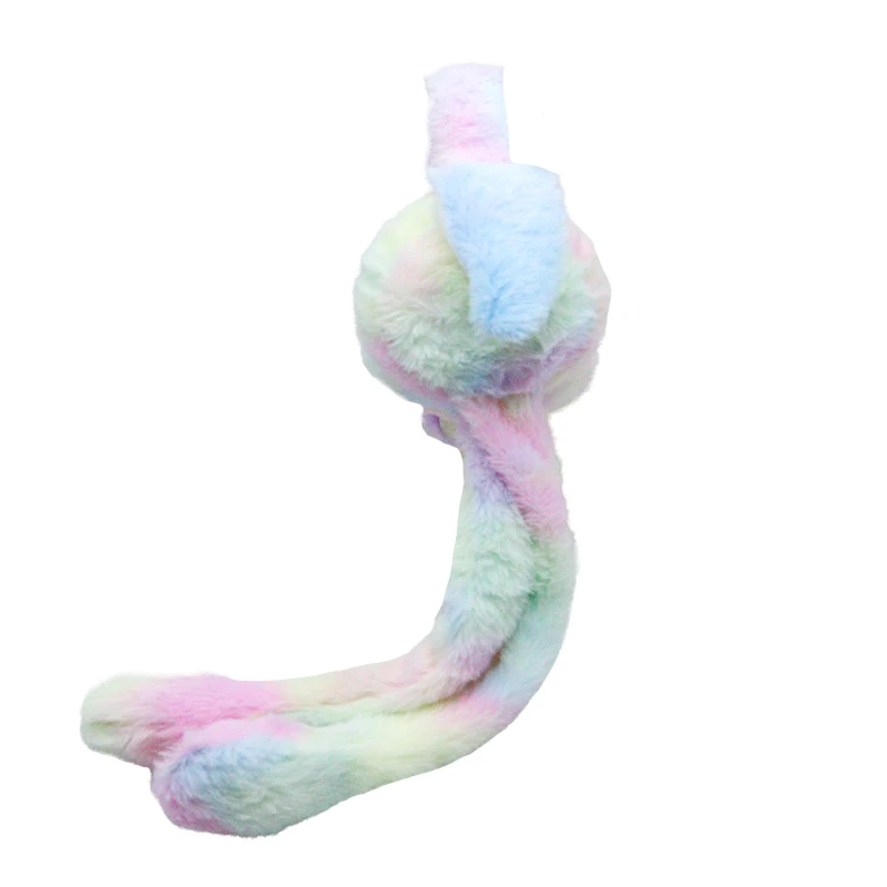 Winter color light panel earmuffs Children adult universal plush warm earmuffs warm ear cover