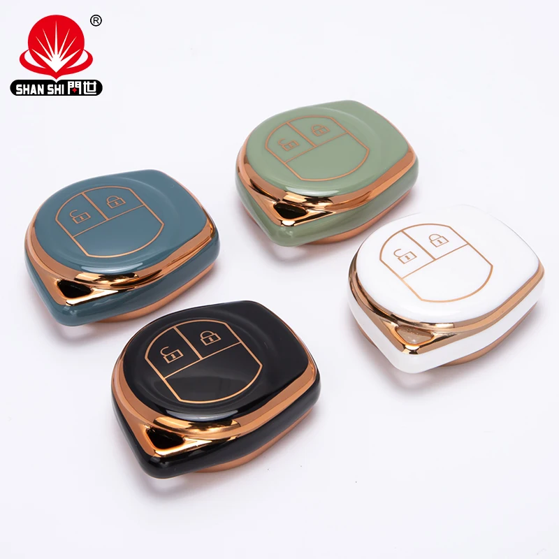 2022 New Design Light Luxury Protector Cover two button key TPU Car Key  For Suzuki Model