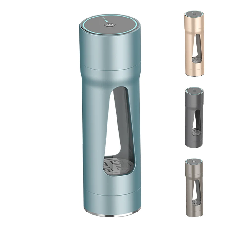 Portable 2.4G Wireless Transmission Intelligent Hydrogen water generator Alkaline Water Glass Bottle USB charger PAB Free