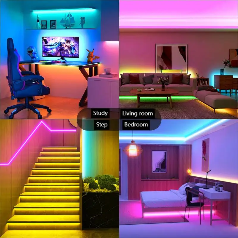 Hot selling DC24V 120leds 10mm 19.6W SMD 5050 RGB CE ROHS led strips lights for mirrors stair lighting