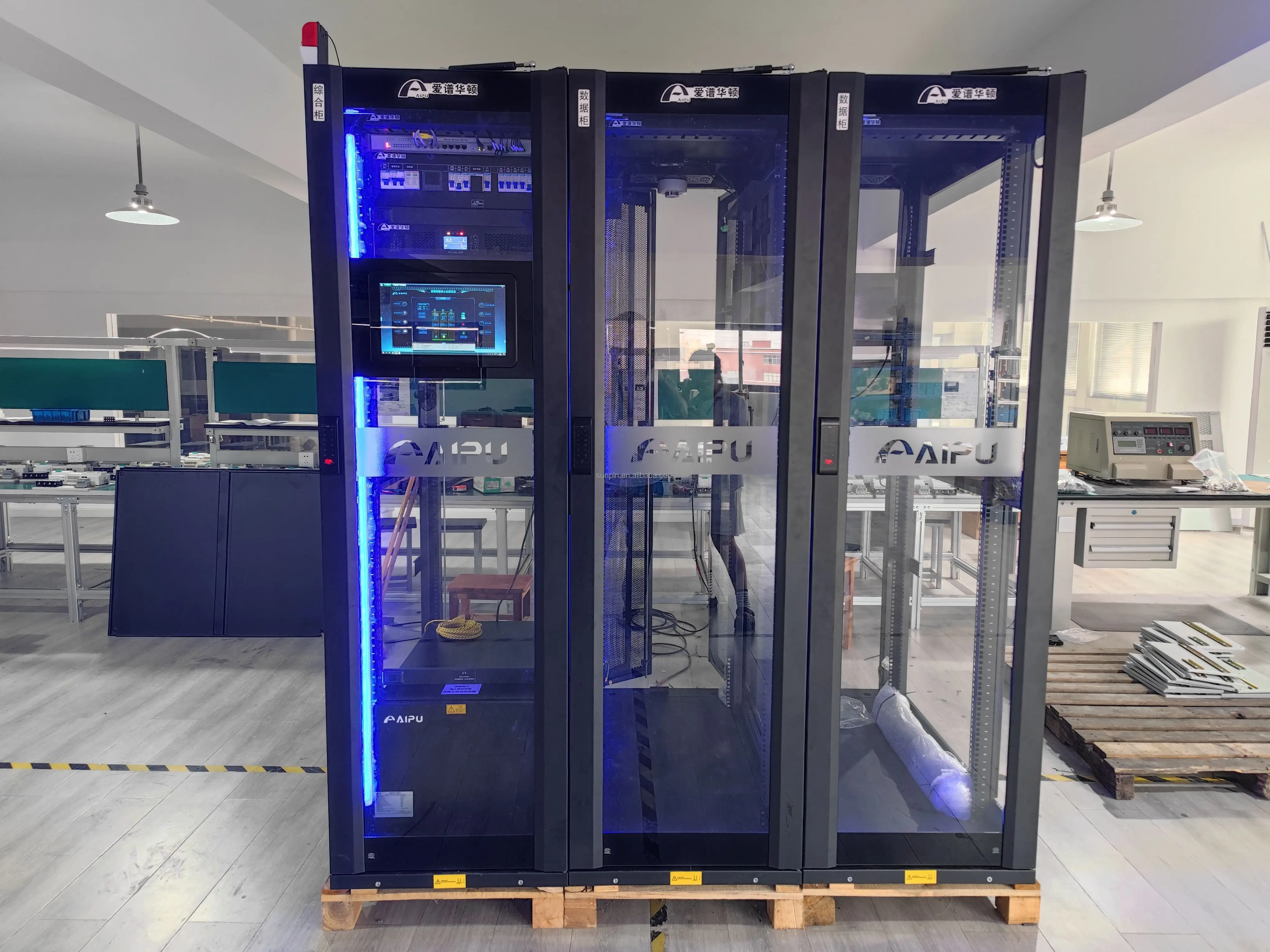 cabinet type modular data center smart rack china factory1)