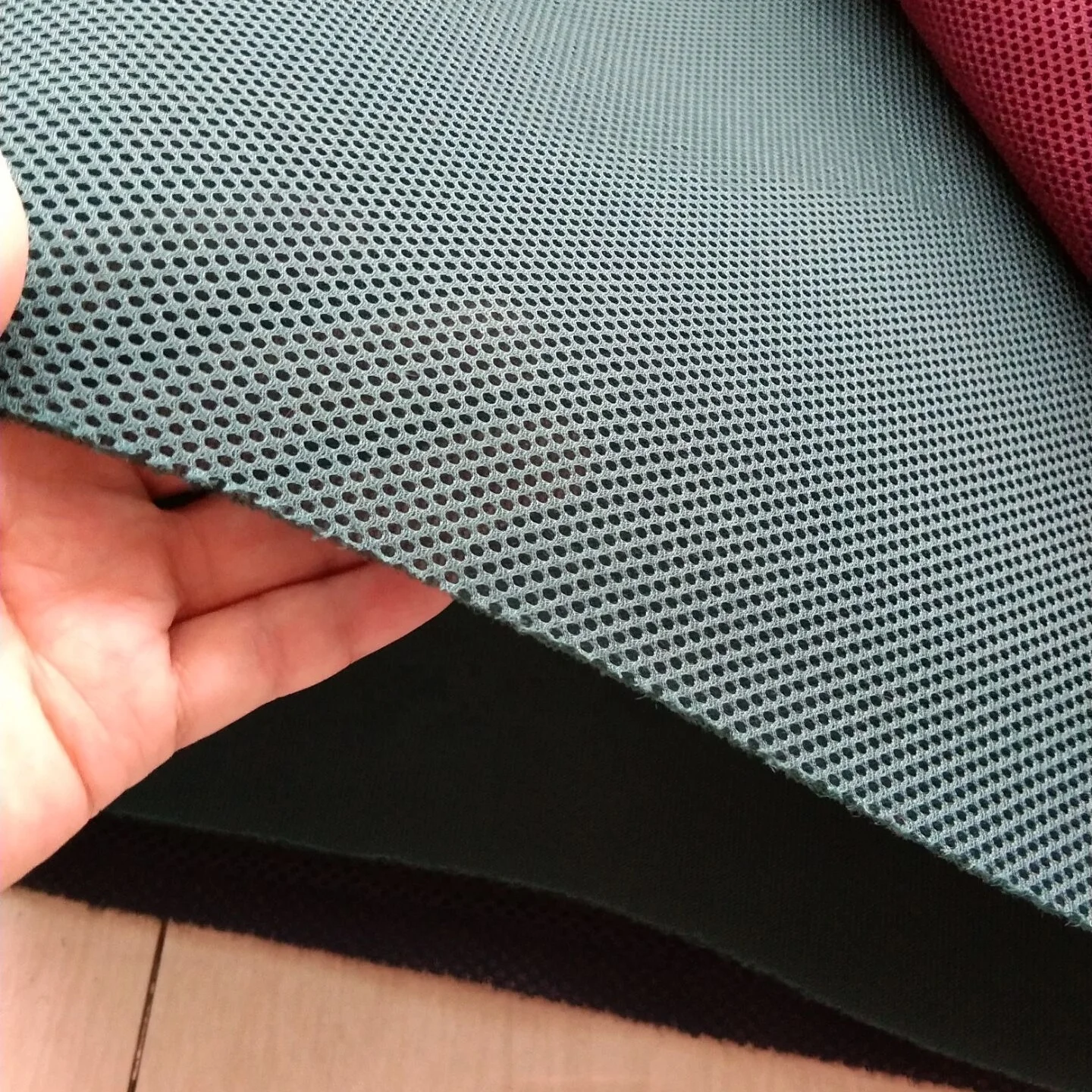 Oem 100% polyester 50D small eye air mesh fabric 3d spacer