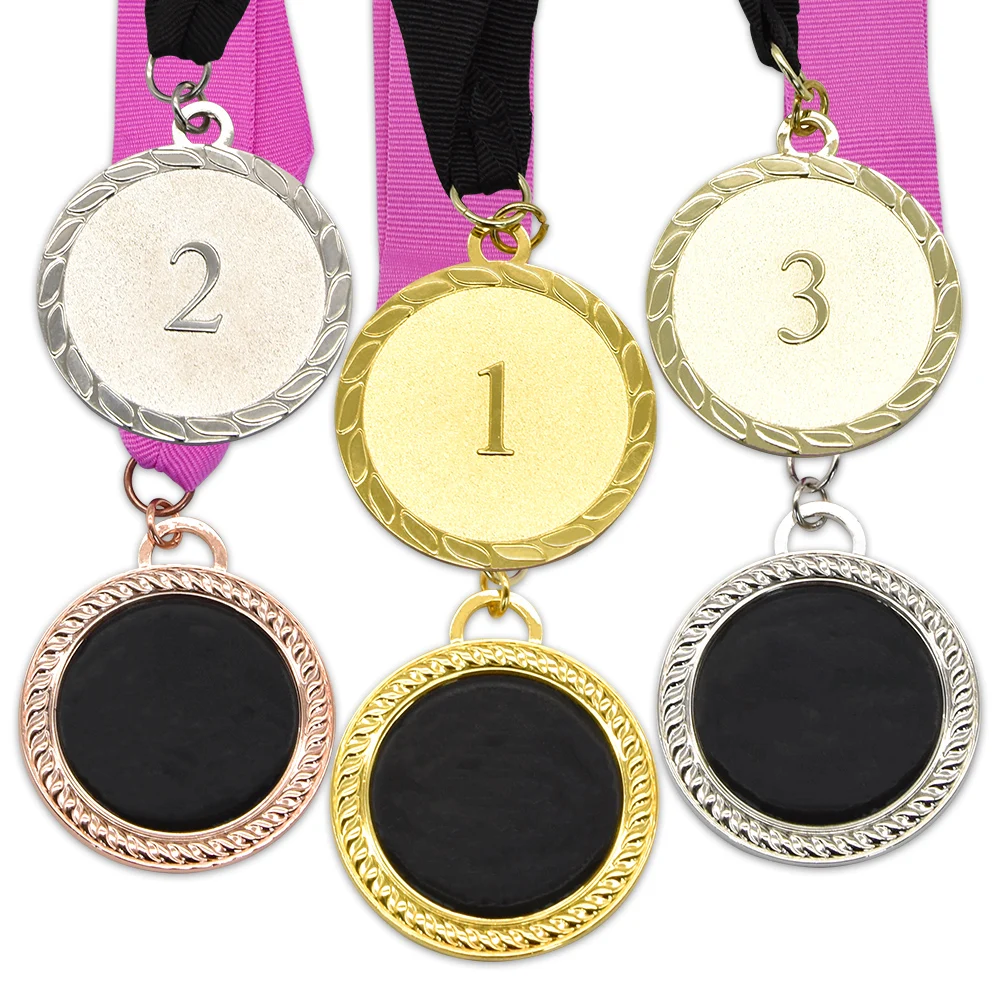 Wholesale Design Your Own Logo Blank Zinc Alloy 3D Gold Award Marathon Running Custom Metal Sport Medal