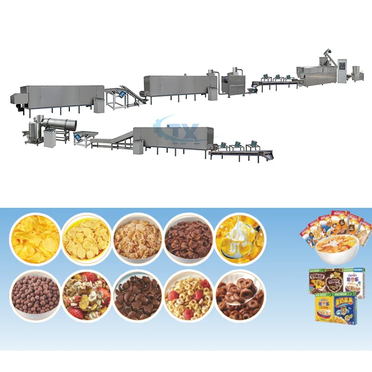 Small scale corn flake cereal machine de fabrication corns flakes