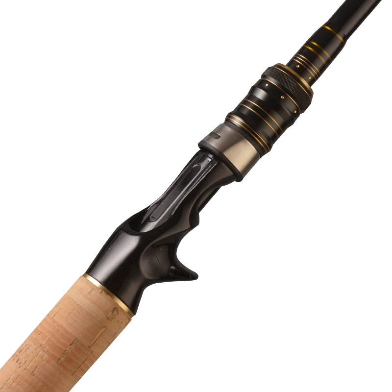 DN 2.1M casting lure fishing rod H tip carbon pole 9-40g lure weight cork handle sea bass snakehead fishing baitcasting rods