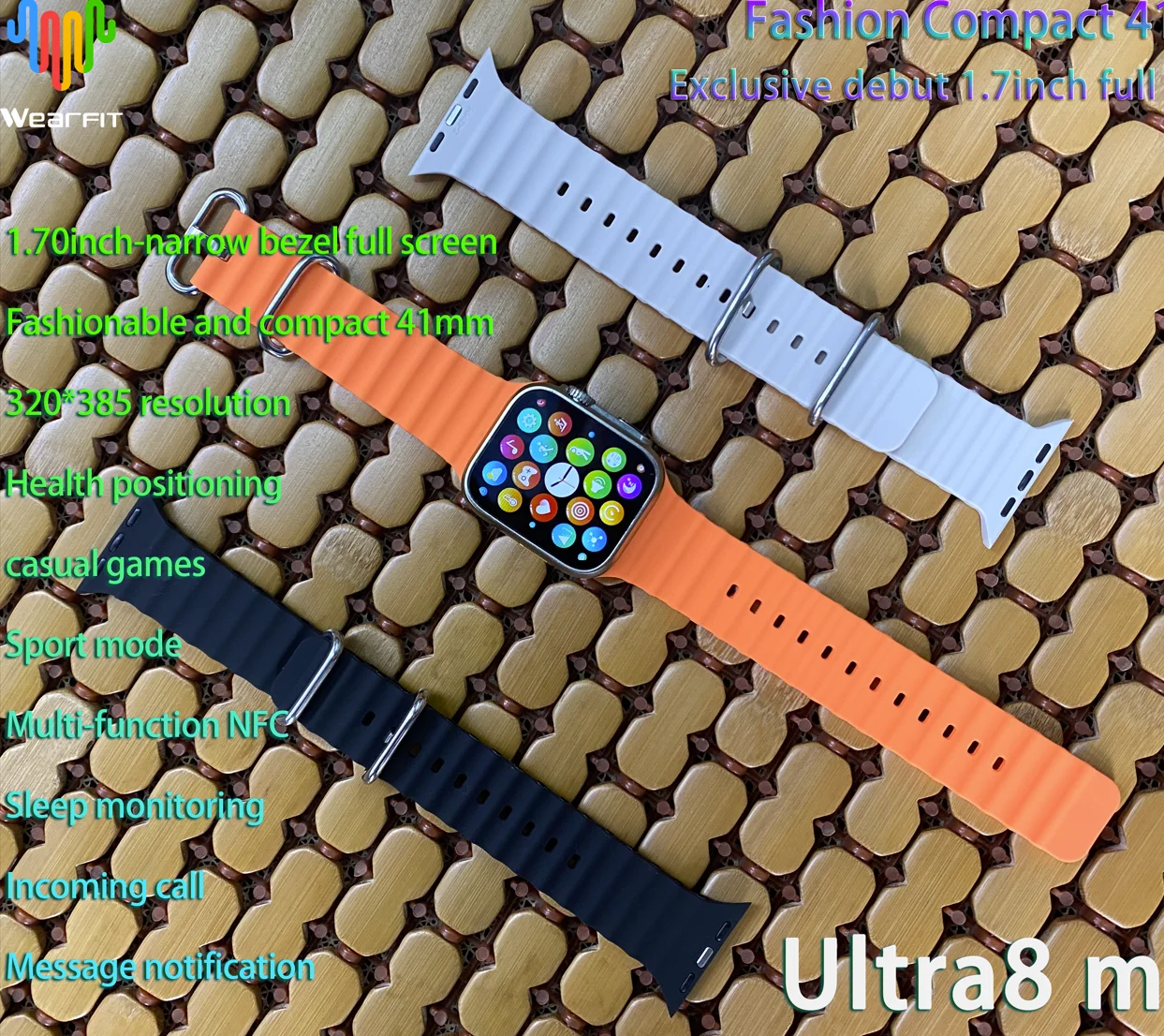 2022 New ultre 8 mini Smartwatch Factory Wholesale ultre8 1.99 Inch Hd Smartwatch Nfc Offline Payment S8 Series Smartwatch