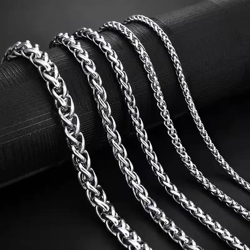 Ювелирные изделия Yiwu DAICY оптовая продажа Новые поступления на заказ популярные серебряные цепочки из нержавеющей стали индивидуальное ожерелье