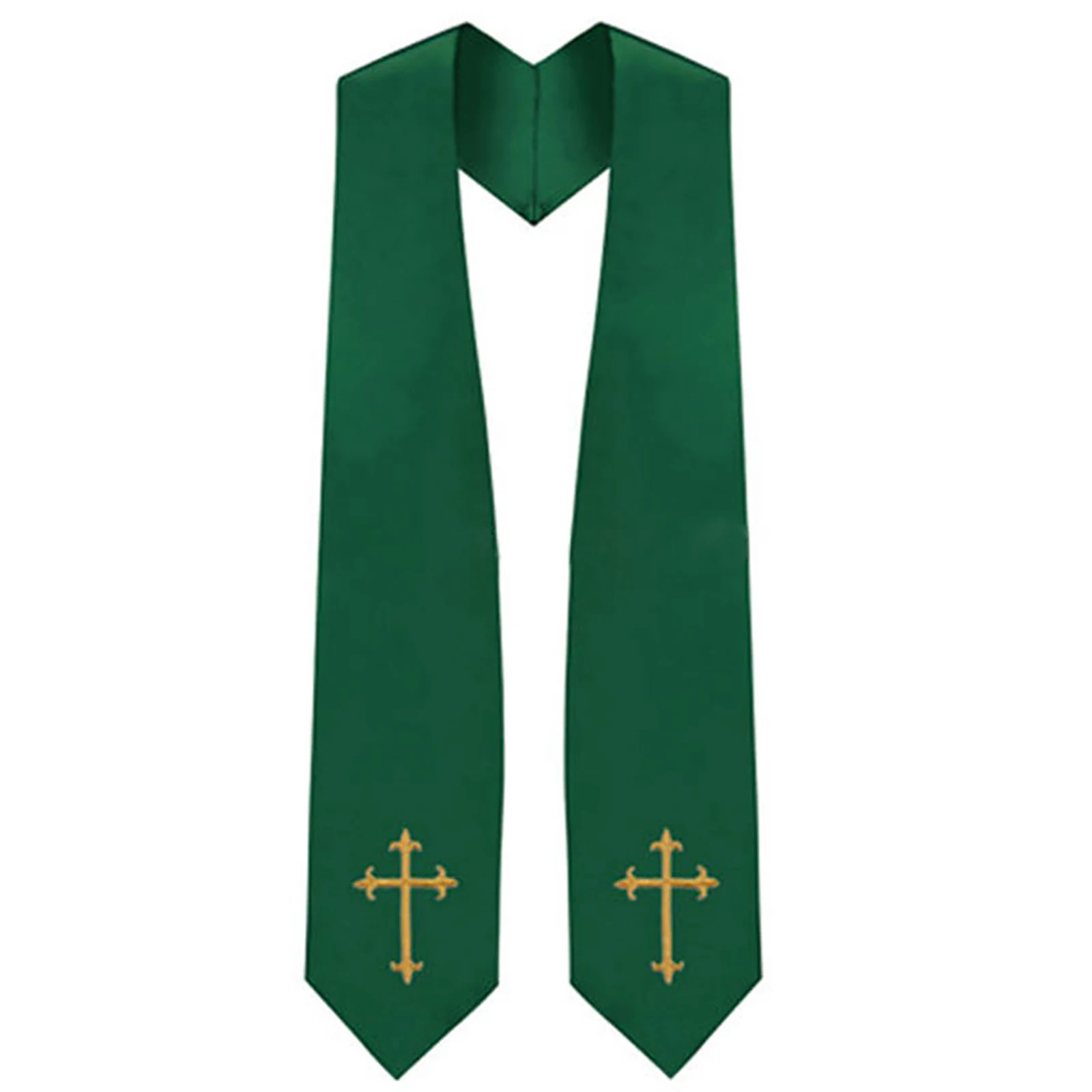 Wholesale Plain Graduation Honor Stole Unisex Sash Shiny Satin Classic Color Stoles for Graduation