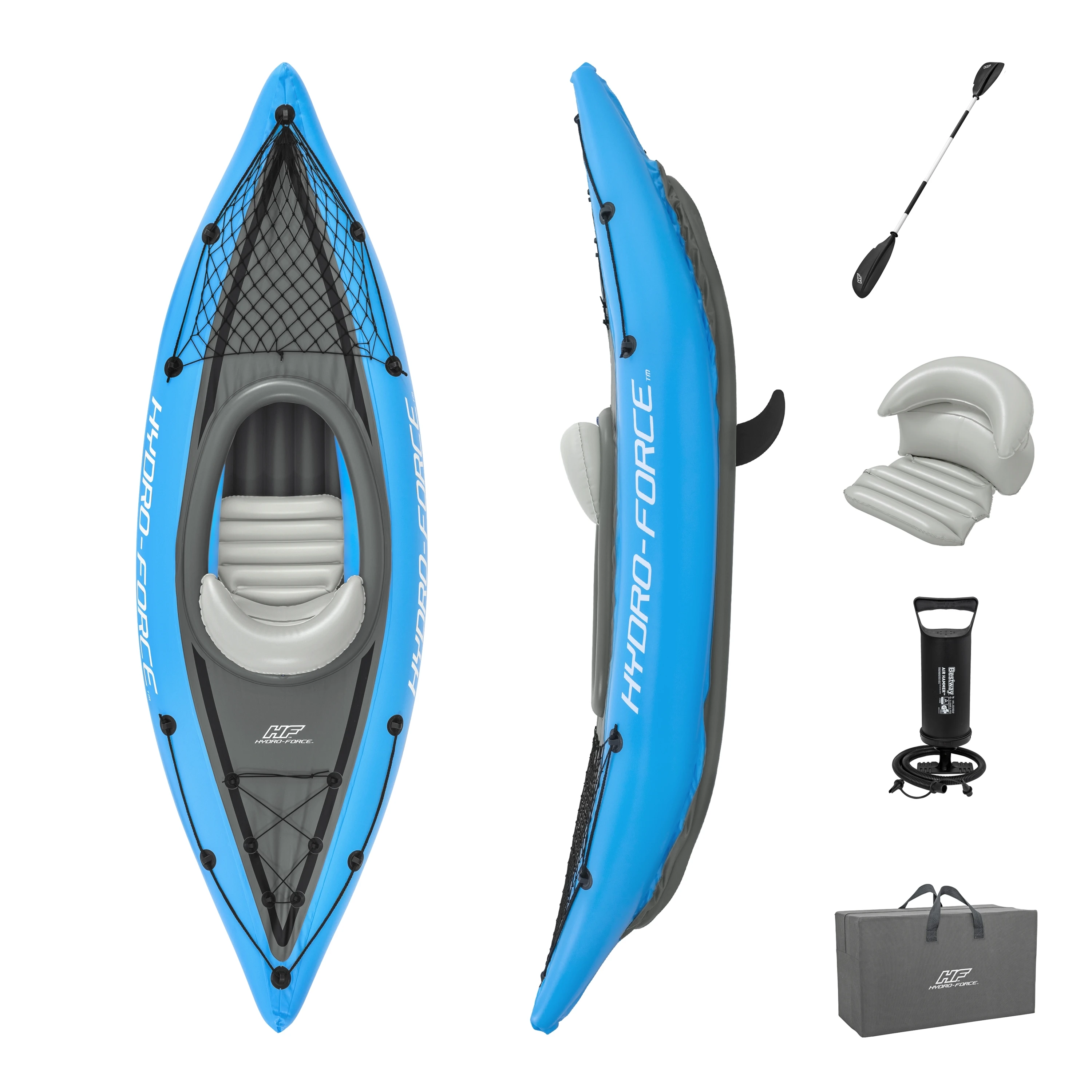 Bestway 65115 Professional 1-Person Inflatable PVC Kayak with Paddle for Drifting and Fishing from China Manufacturer