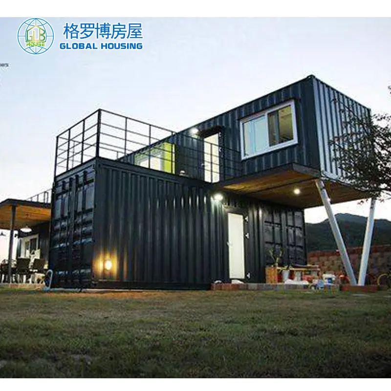 modern low beach small wall panel for prefab villa house pre fabricated house garden modular house malaysia