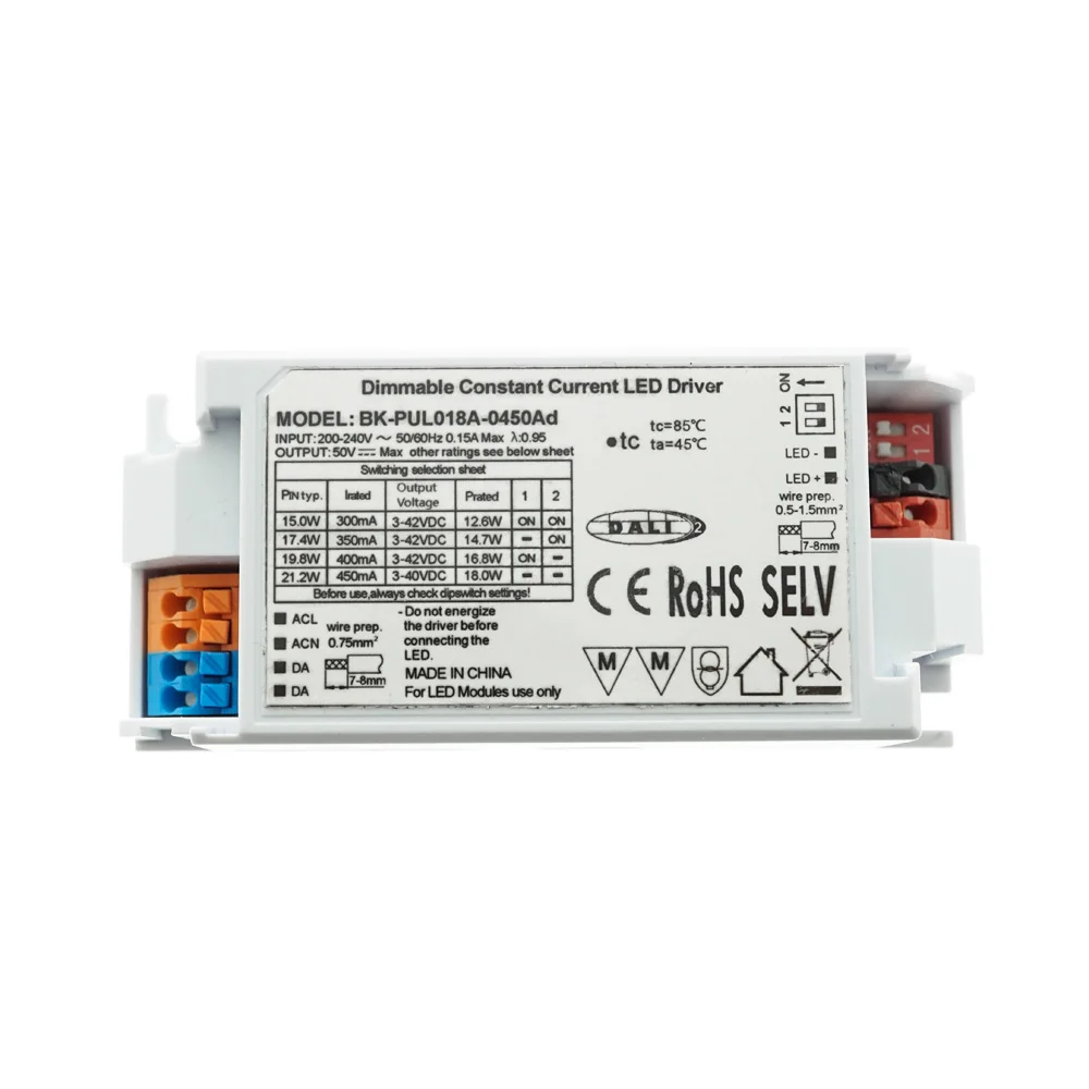 OEM/ODM 50-60 Гц внешний светодиодный драйвер DALI с сертификатом CE
