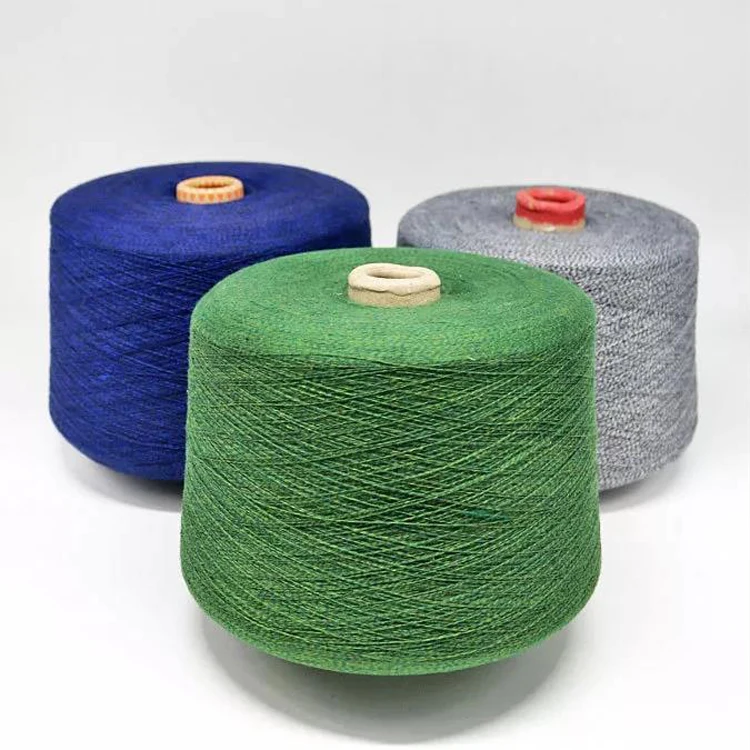 
China Yarn Manufacturer Wholesale Colored 100%Polyester Yarn 