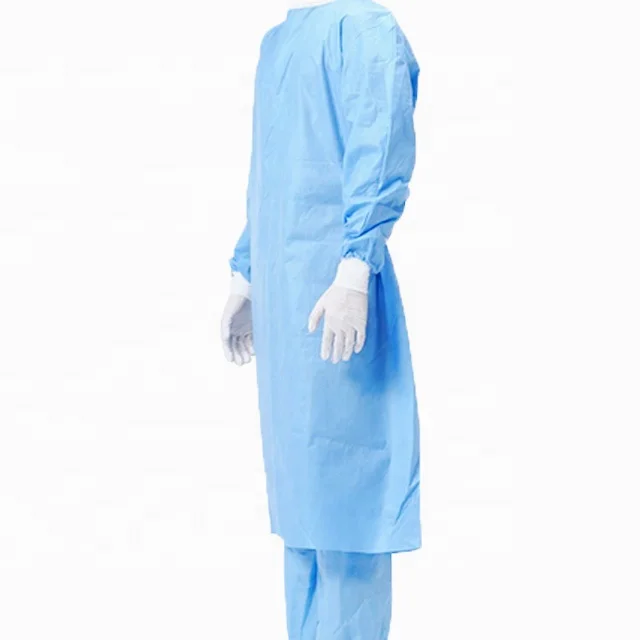 Disposable Medical  PP SMS  non-sterile Surgical  hospital  Gown ce ISO