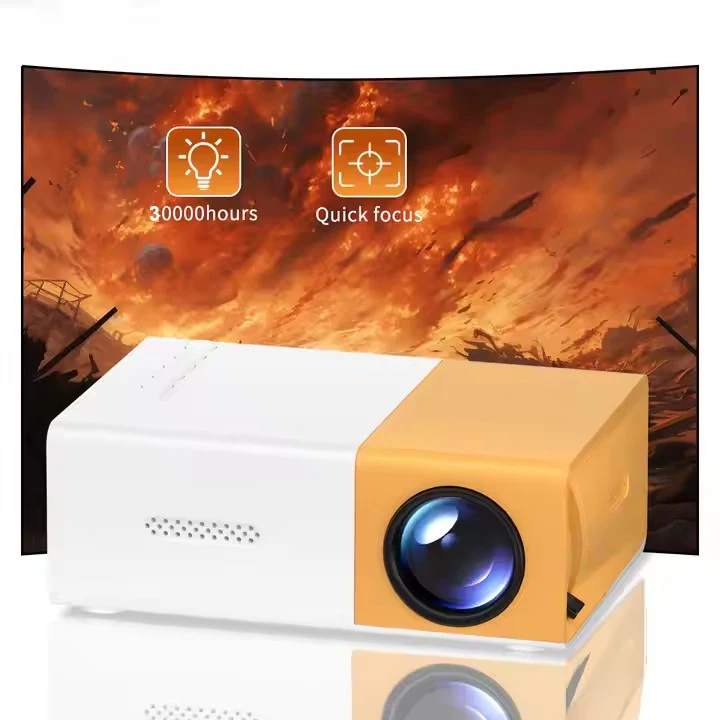 Mini Portable Projector For Home Kids mirroring version connect with phone support 1080p Lcd Small projector