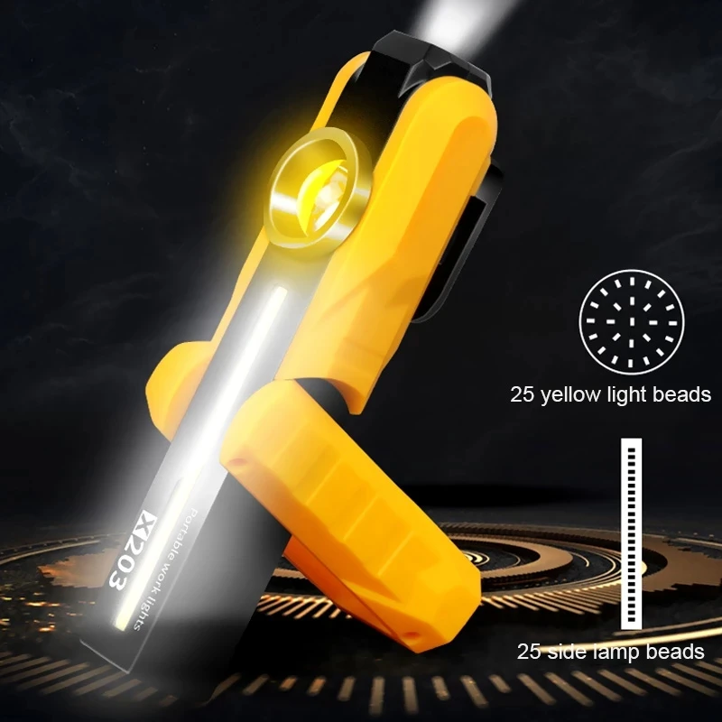 Фонарик COB для ухода за автомобилем многофункциональный флуоресцентный УФ-лампа обнаружения агентов 395 нм ремонта автомобиля