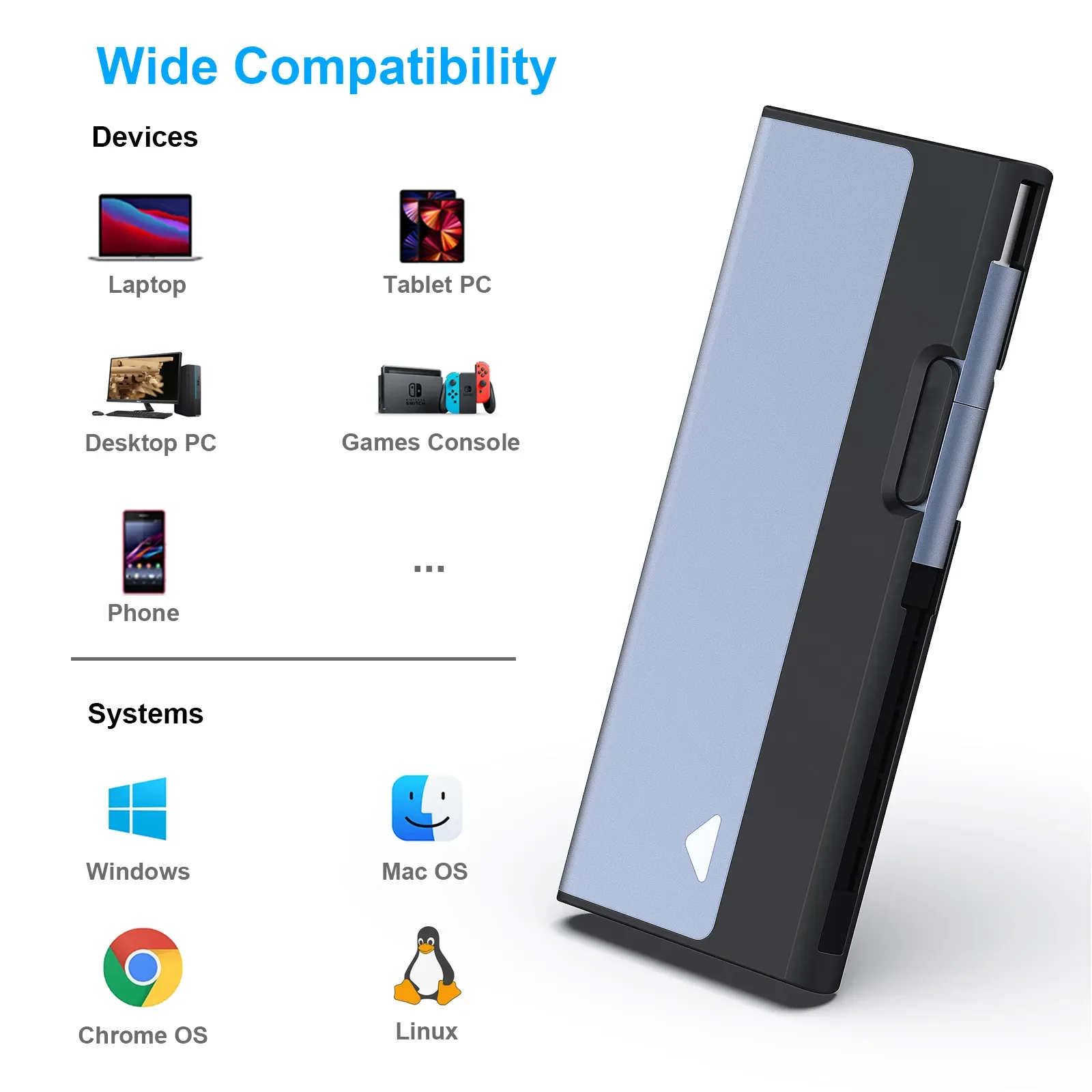 BENFEI 5 Gbps USB Type-C/Type-A to NVME PCI-E SATA M-Key/(B+M) Key M.2 NVME SATA SSD Enclosure