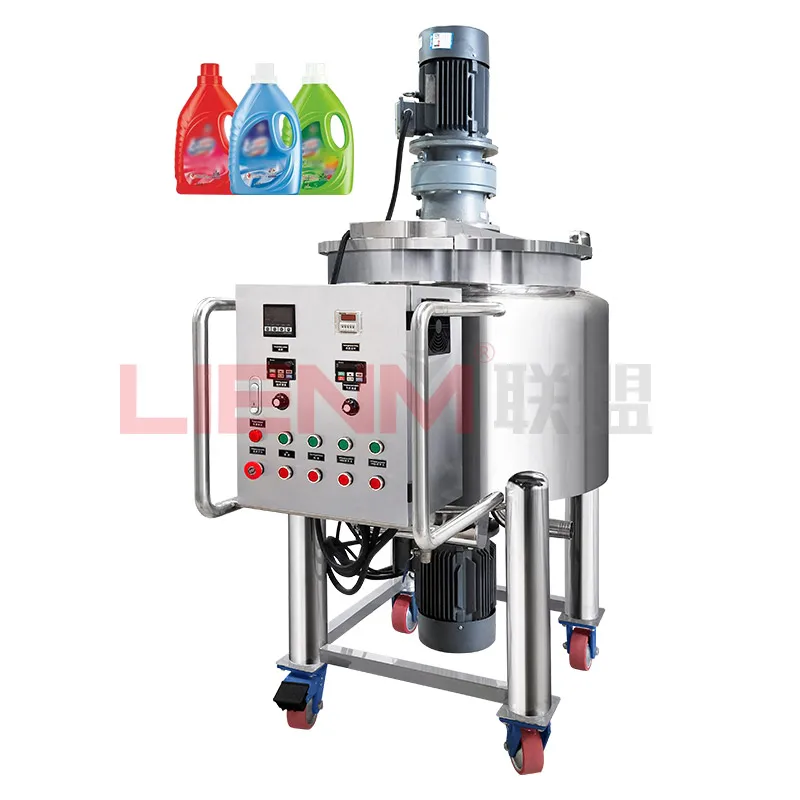 Industry Stainless Steel Mixing Tank With Agitator Heater Large Capacity Emulsion Paint Liquid Chemical Mixing Machine
