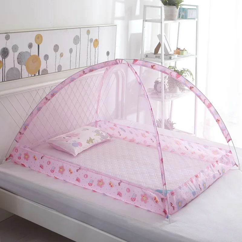Wholesale foldable baby mosquito net & bed canopy mesh anti-mosquito fabric net tent cover for infant