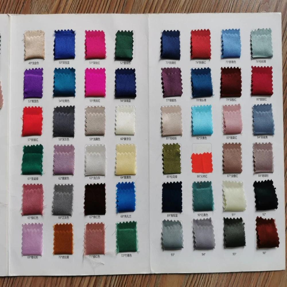 100% silk satin back crepe fabric for wedding dress