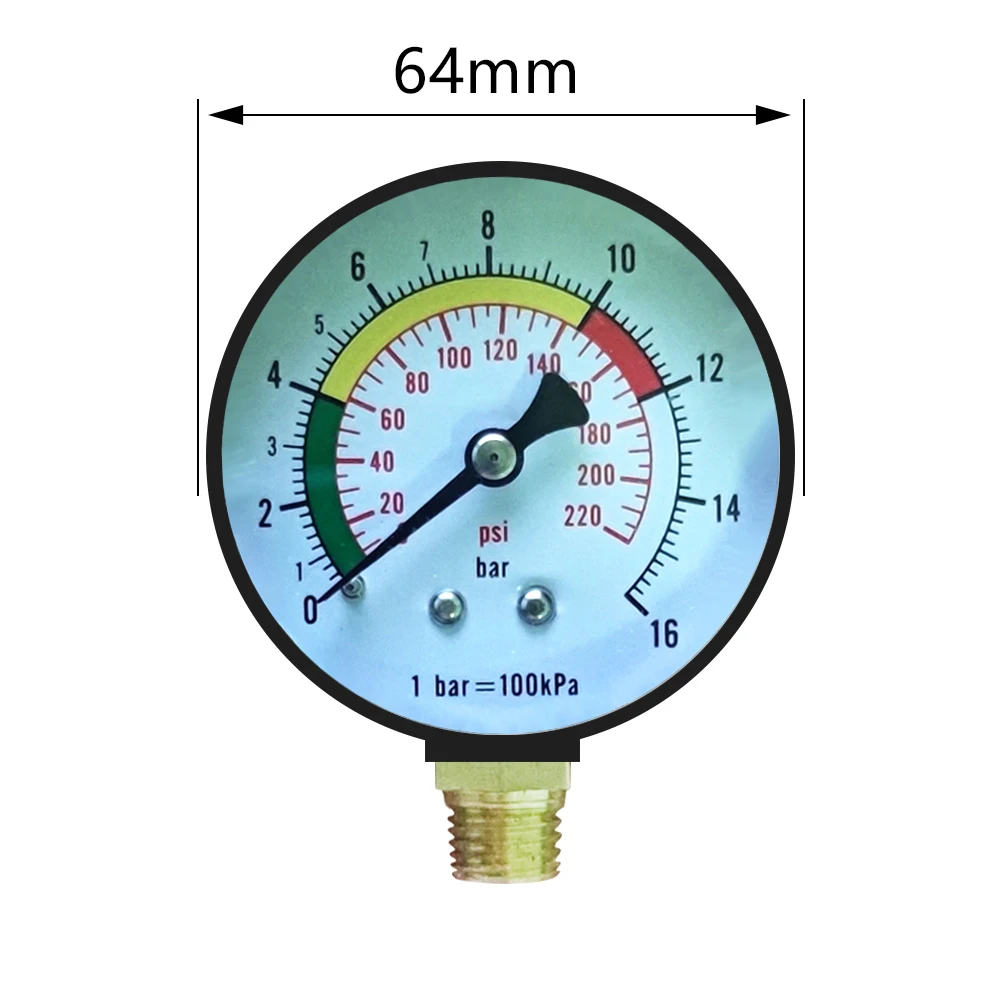 5CELEC pointer tire pressure gauge 200PSI with G1/4
