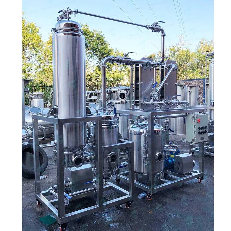 Cold Extraction Machine Alcohol Industrial Ethanol Centrifugal Separation Platform with Chiller Solvent Tank