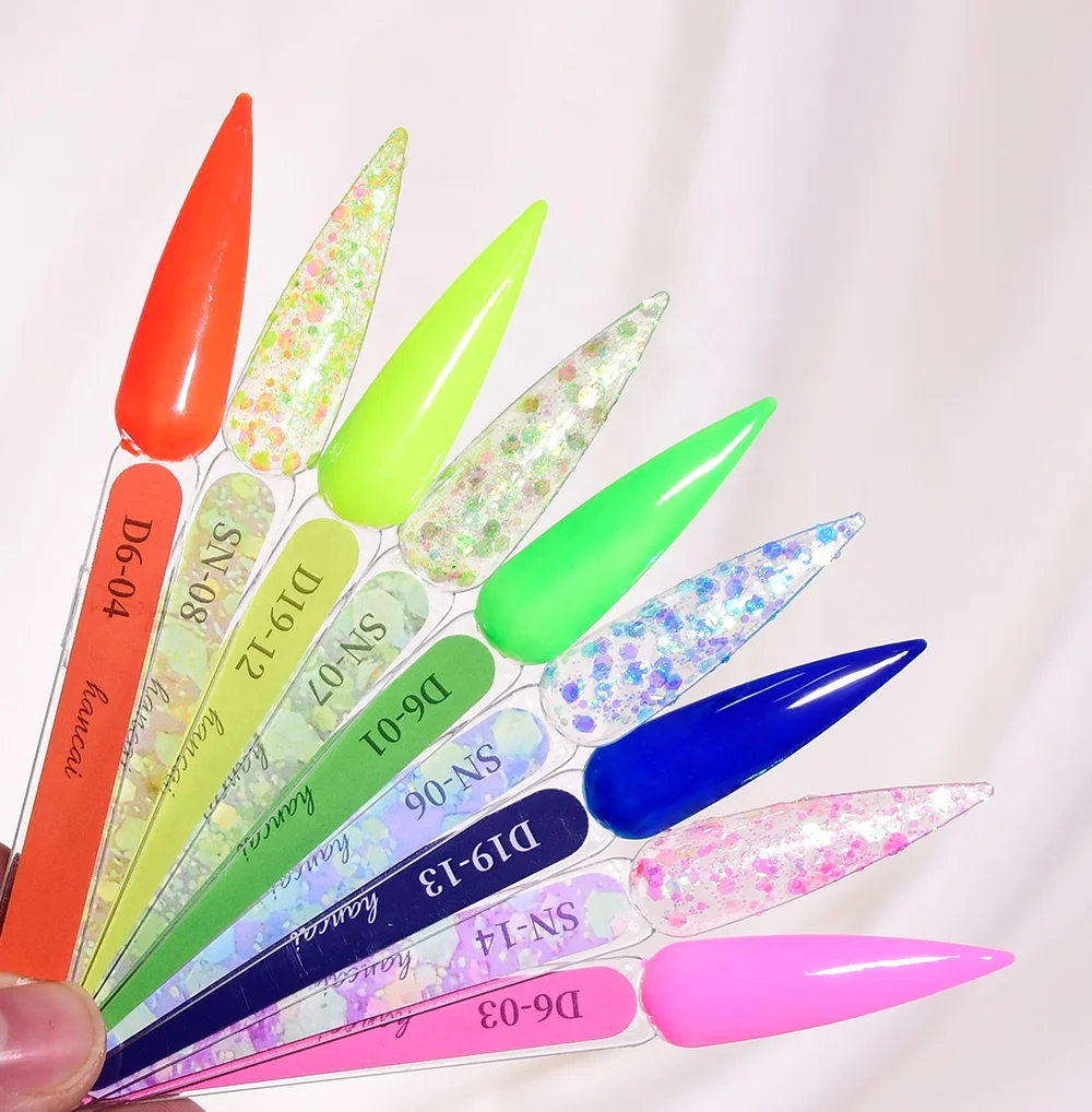 Wholesale Nail Supplies Spring Summer Color Neon Glitter Private Label 15 Ml Soak Off Gel Polish Set Kit
