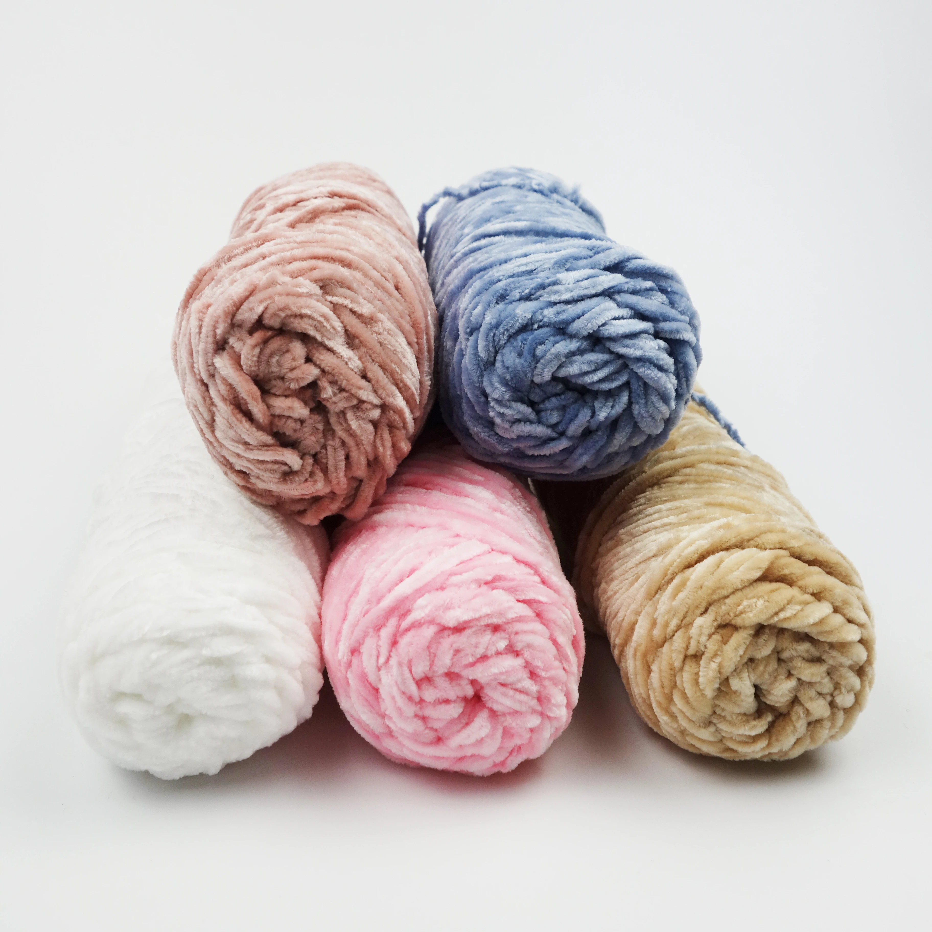 Chenille Yarn polyester yarn soft for weaving crocheitng cheap price